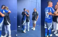 Christian Cueva LLORA al recibir la visita sorpresa de sus padres en el Sporting Emelec