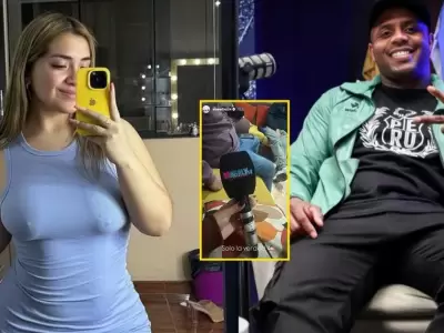 Alexandra Daz publica micrfono de Magaly en redes.