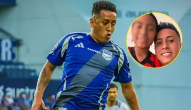Christian Cueva dedica mensaje a su hija tras partido de Emelec.