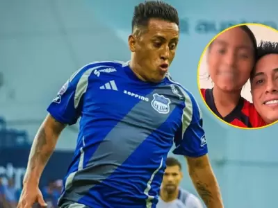 Christian Cueva dedica mensaje a su hija tras partido de Emelec.