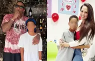 Se cruzaron? Melissa Klug y Jefferson Farfn sorprenden al coincidir en evento de su hijo menor