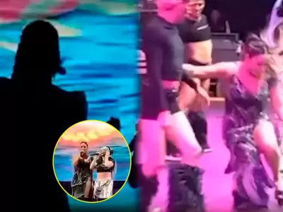Pamela Lpez debuta como animadora de eventos y el show termina en apagn y tropezones.
