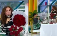 Diealis sorprende con ramo de rosas a Janet Barboza EN VIVO y ella responde: "Ests muy guapo"