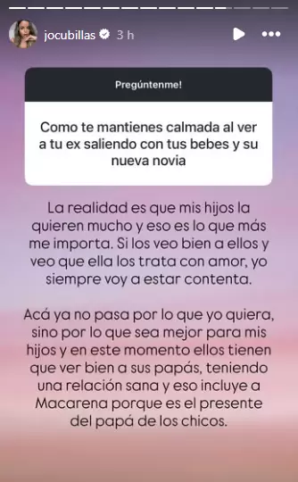 Los hijos de Johana Cubillas quieren a Macarena Vlez