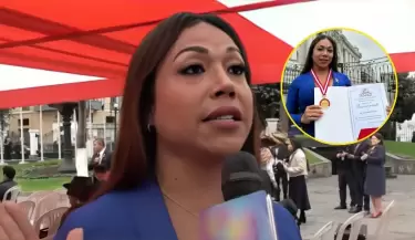 Dayanita se sorprendi tras condecoracin en el Congreso.