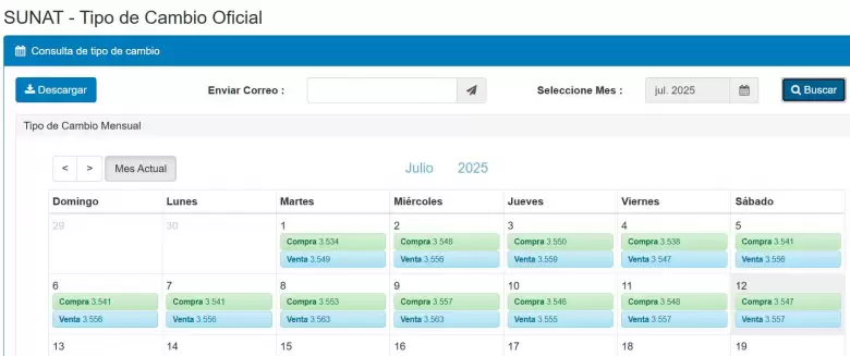 Tipo de cambio