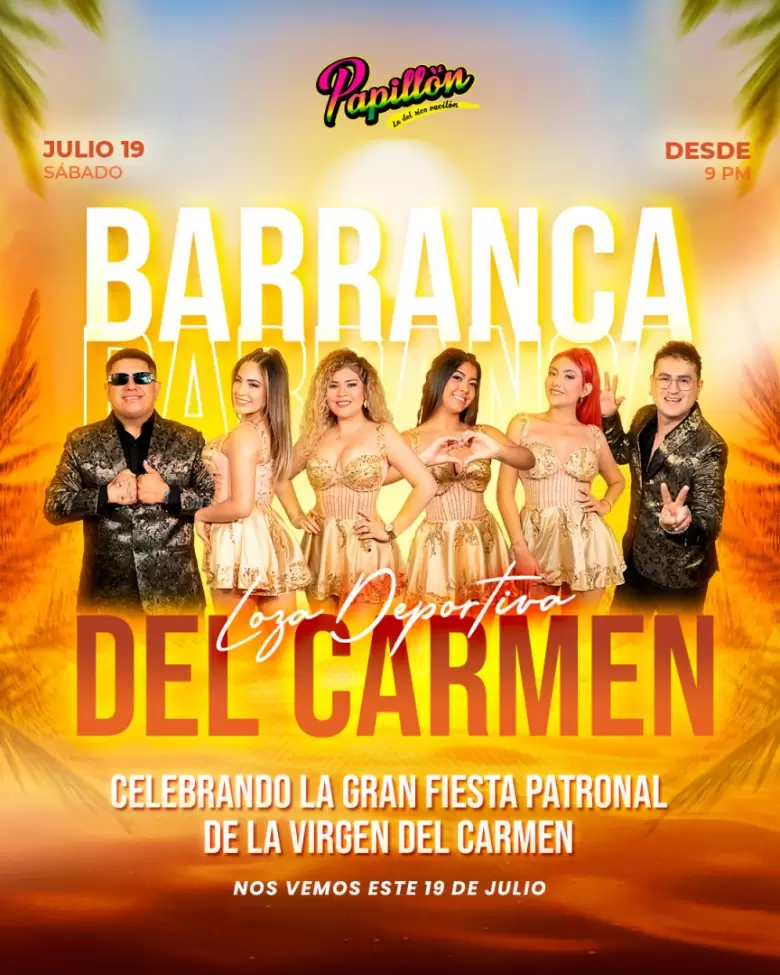Papilln celebra la gran fiesta patronal de la Virgen del Carmen.