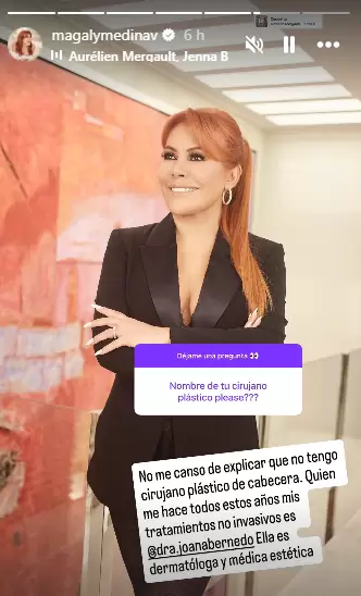 Magaly niega cirugas estticas