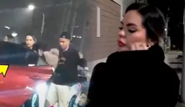 Gabriela Alava y Jean Deza son captados juntos en salida nocturna tras denuncia por agresin