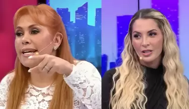 Magaly Medina increpa a Macarena Gastaldo por negar conocer a Lapadula en el 2021.