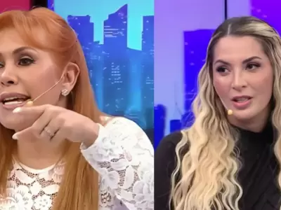 Magaly Medina increpa a Macarena Gastaldo por negar conocer a Lapadula en el 2021.