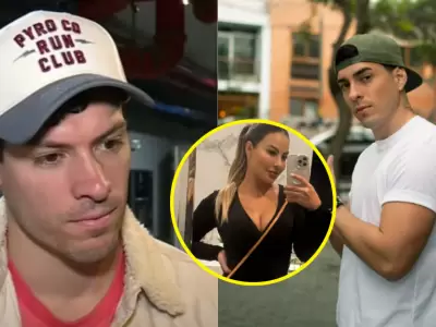 Patricio Parodi se hace el loco por beso de Pamela Lpez y Piero Arenas