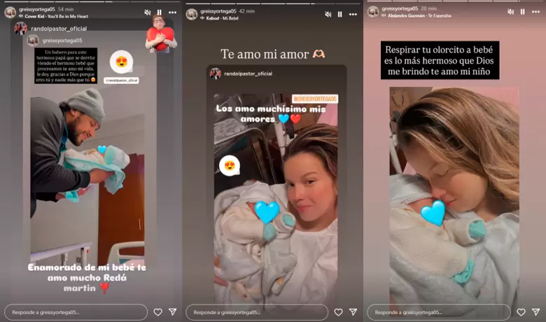 Historias de Greissy Ortega. (Instagram)