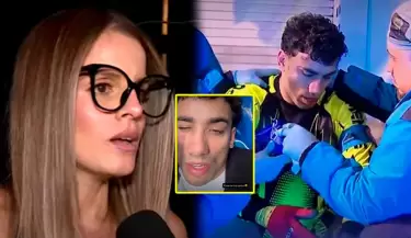Alejandra Baigorria reacciona al fuerte golpe que sufri Said Palao en EEG