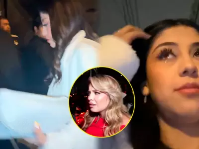 Zully fue impedida de ingresar al cumpleaos de Flavia Laos junto a sus amigas.