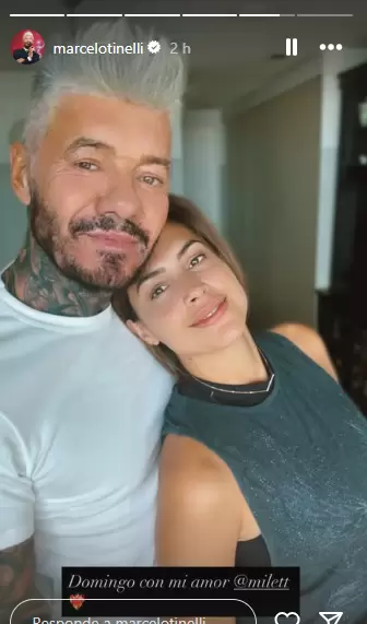 Marcelo Tinelli se luce con Milett Figueroa