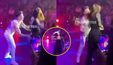 Korina Rivadeneira vive incmodo momento en circo