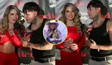Flavia Laos se defiende de polmica del pisco.