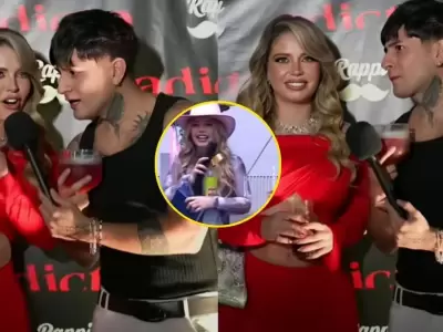 Flavia Laos se defiende de polmica del pisco.