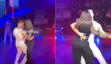 Korina Rivadeneira vive incmodo momento en circo