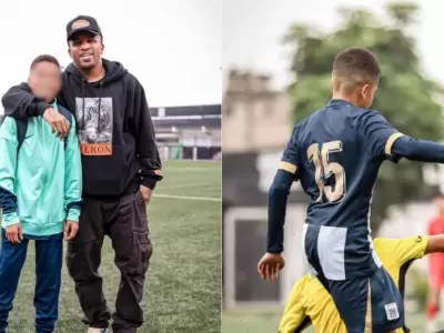 Jefferson Farfn orgulloso de su hijo