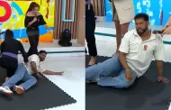 Edson Dvila tiene aparatosa cada EN VIVO durante demostracin de defensa personal: "Era prctica"