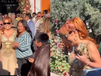 Magaly Medina se roba la atencin en boda de Arequipa