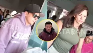 Korina Rivadeneira sali del Lima junto a Mario Hart tras polmica con bailarn.