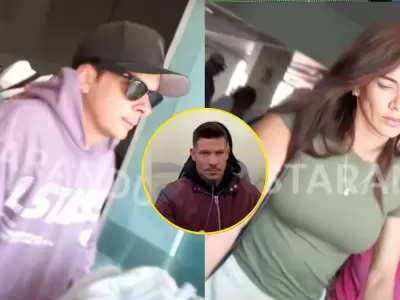 Korina Rivadeneira sali del Lima junto a Mario Hart tras polmica con bailarn.