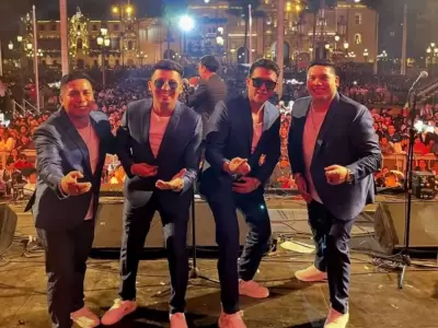 Los 5 de Oro brindaron concierto en la Plaza Mayor de Lima por Fiestas Patrias