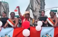 Doa Peta se luci en desfile por Fiestas Patrias en New Jersey ante cientos de peruanos