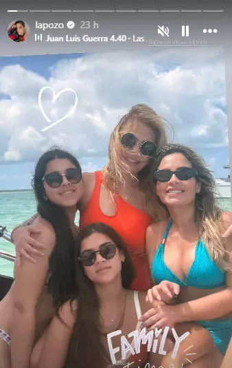 Gisela Valcrcel, Ethel Pozo y sus hijas