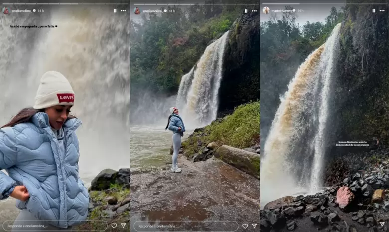 Historias de Onelia Molina y Mario Irivarren en el mismo lugar. (Instagram)