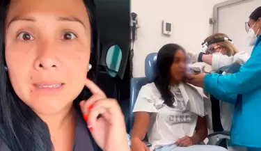 Tula Rodrguez lleva angustiada a su hija al hospital por dolor en su nico odo.