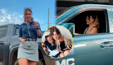 Ducelia Echevarra revela que conductor choc su camioneta con su hija a bordo.