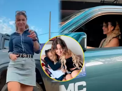 Ducelia Echevarra revela que conductor choc su camioneta con su hija a bordo.