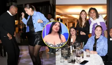 Roberto Guizasola estuvo con su esposa en fiesta de Ana Paula Consorte.