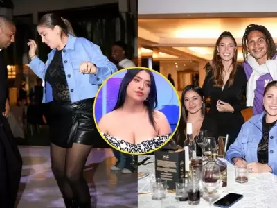 Roberto Guizasola estuvo con su esposa en fiesta de Ana Paula Consorte.