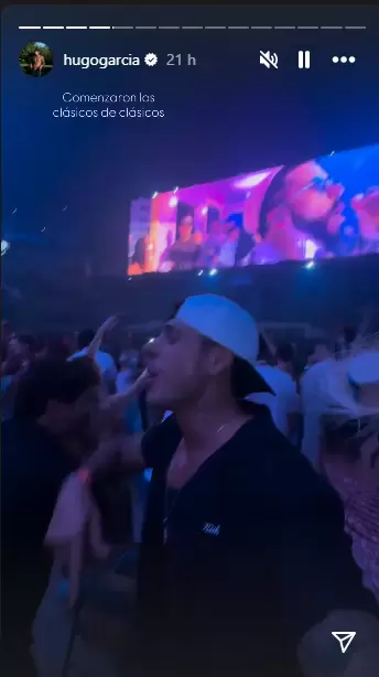 Hugo Garca en el concierto de Bad Bunny