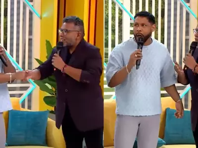 Choca Mandros parcha en vivo a Giselo.