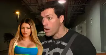 Leslie Moscoso arremete contra Luisito Snchez.
