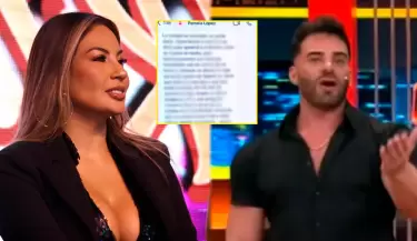 Pamela Lpez niega haber besado a Renzo Spraggon.