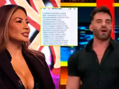 Pamela Lpez niega haber besado a Renzo Spraggon.