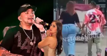 Pamela Lpez niega beso con Renzo Spraggon.