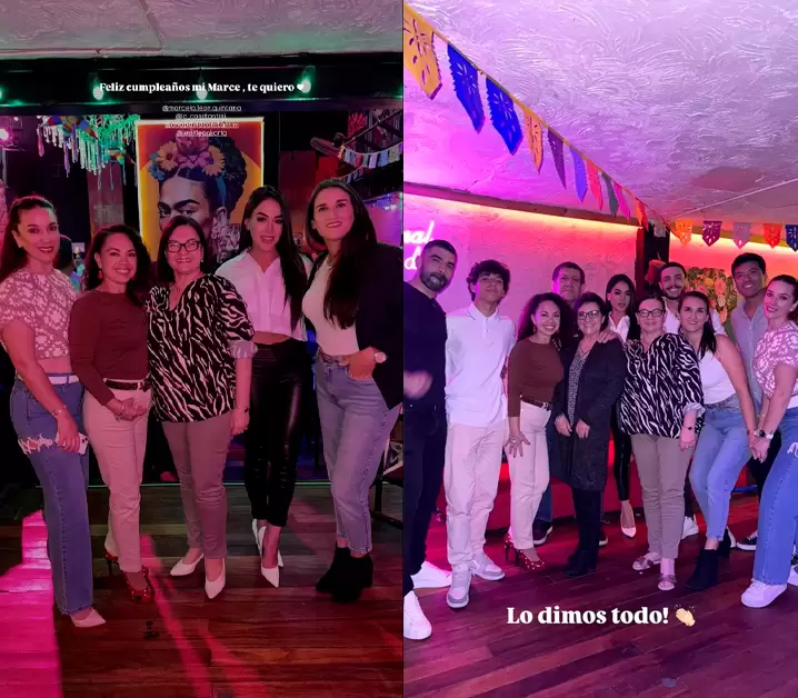 Onelia Molina en el cumple de la madre de Mario Irivarren. (Instagram)