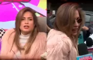 Qu pas? Milett Figueroa evita cmaras y se corre de entrevista: "Me tengo que ir, mi amiga est mal"