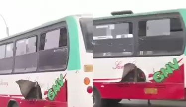 Extorsionadores detonan explosivo en bus de transporte pblico