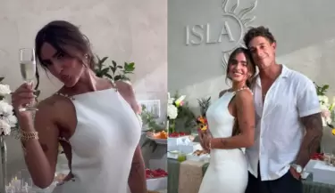 Hugo Garca en la inauguracin del spa de Isabella Ladera