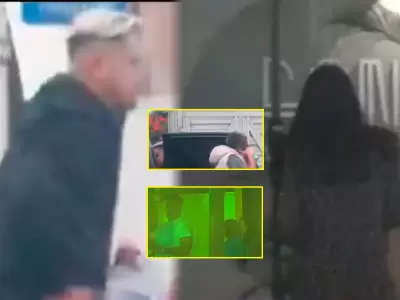 'Loco' Vargas fue grabado entrando a una reunin en Miraflores al igual que sus amigos y chicas.