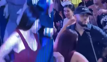 Bryan Torres es captado bailando con otra mujer en medio de la pelea de Samahara.